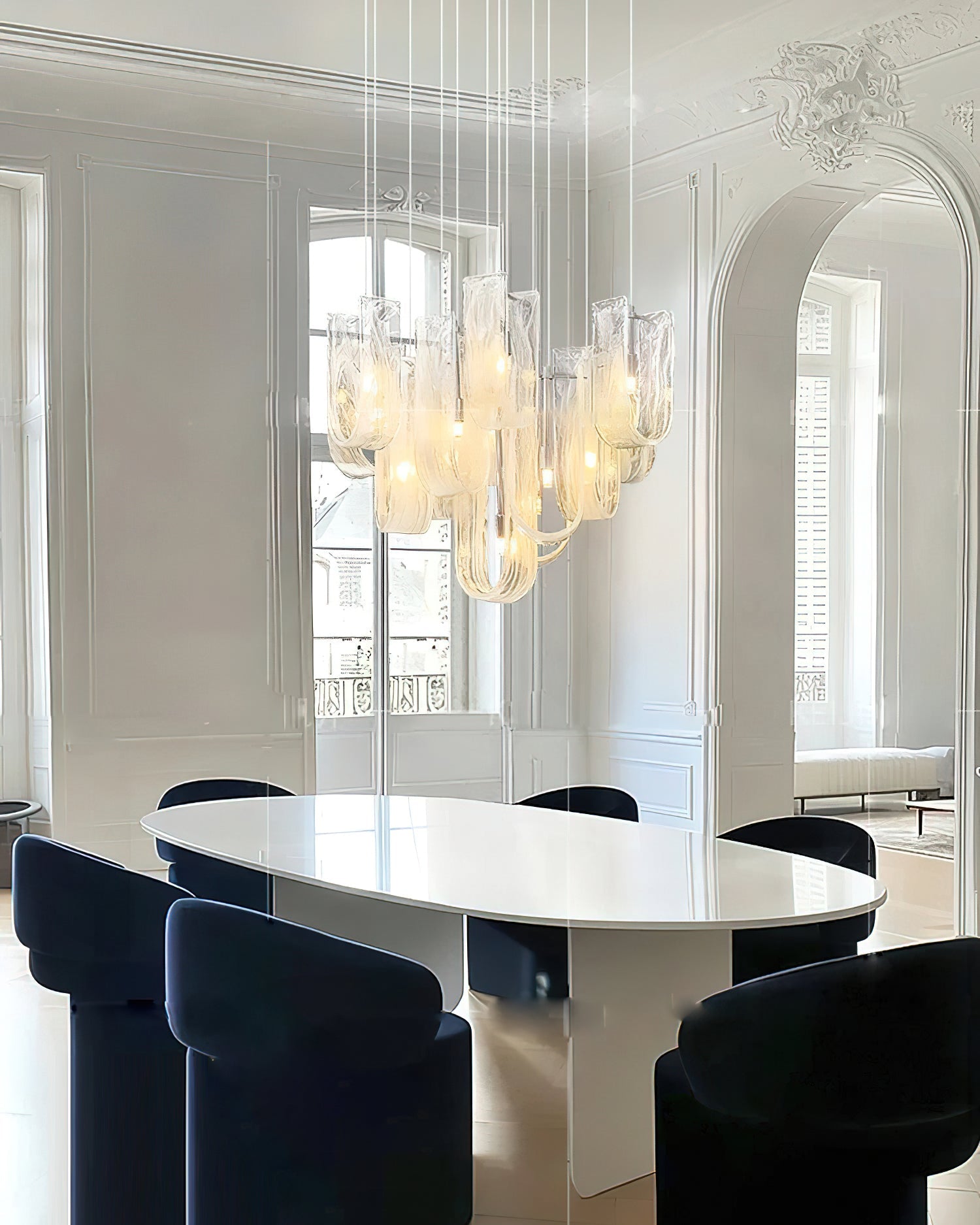 Fontaine Organic Glass Chandelier