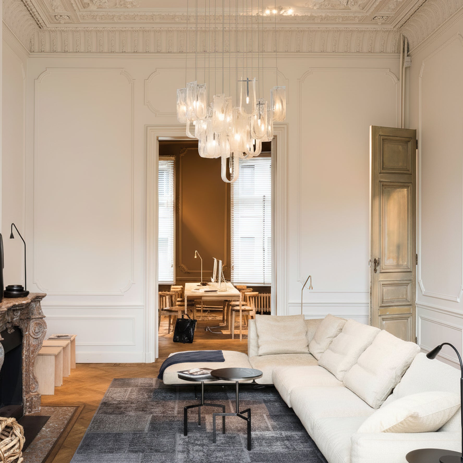 Fontaine Organic Glass Chandelier