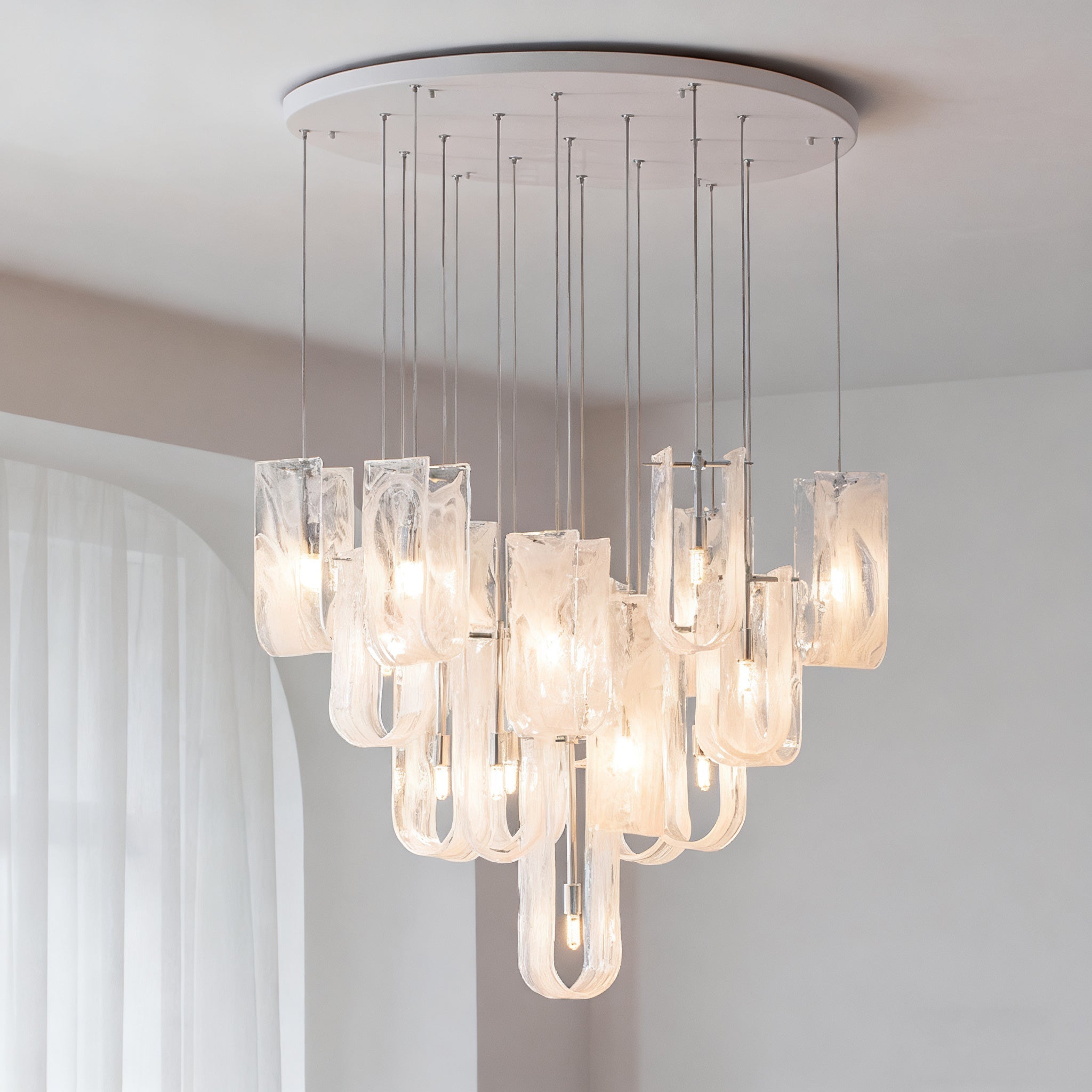 Fontaine Organic Glass Chandelier