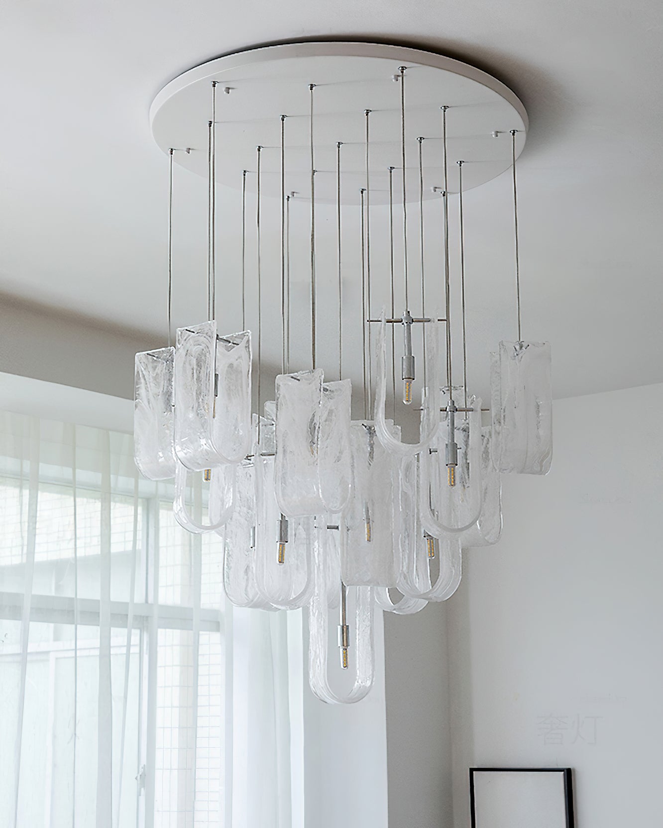 Fontaine Organic Glass Chandelier