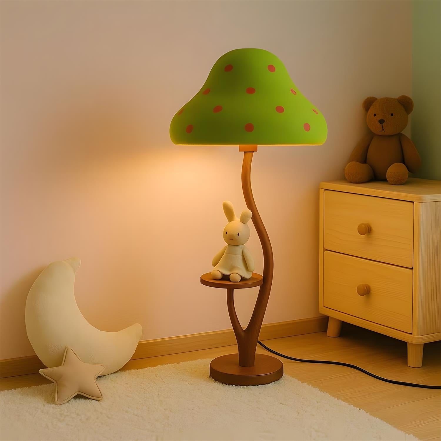 Mori Whimsical Wood Floor Lamp