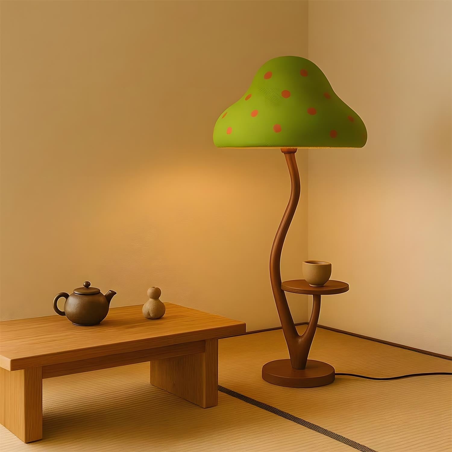 Mori Whimsical Wood Floor Lamp