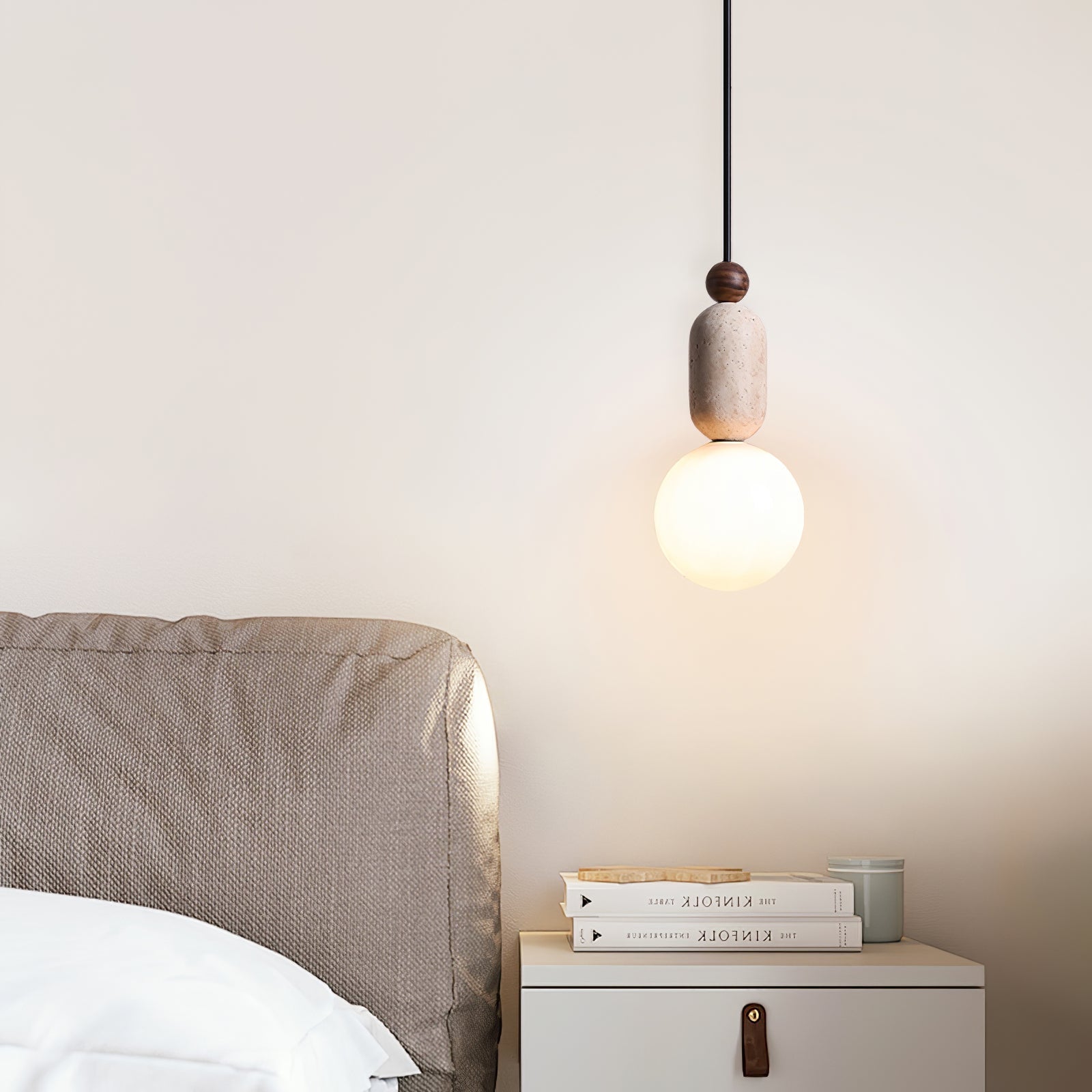 Vaarnii Travertine Pendant Light - Blowlighting