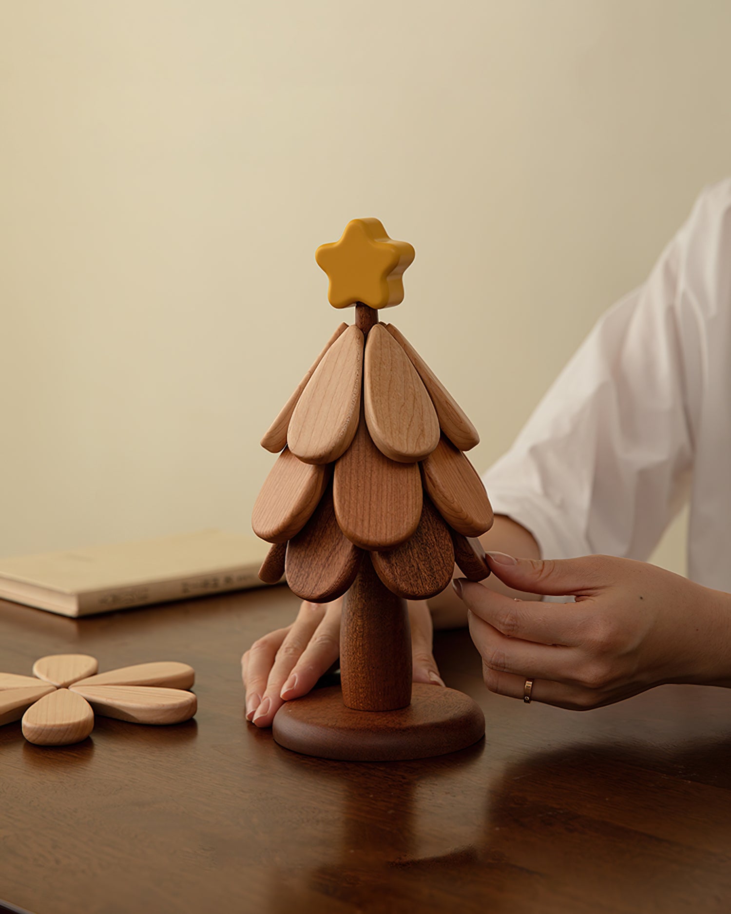 Fortune Playful Wood Tree Coasters