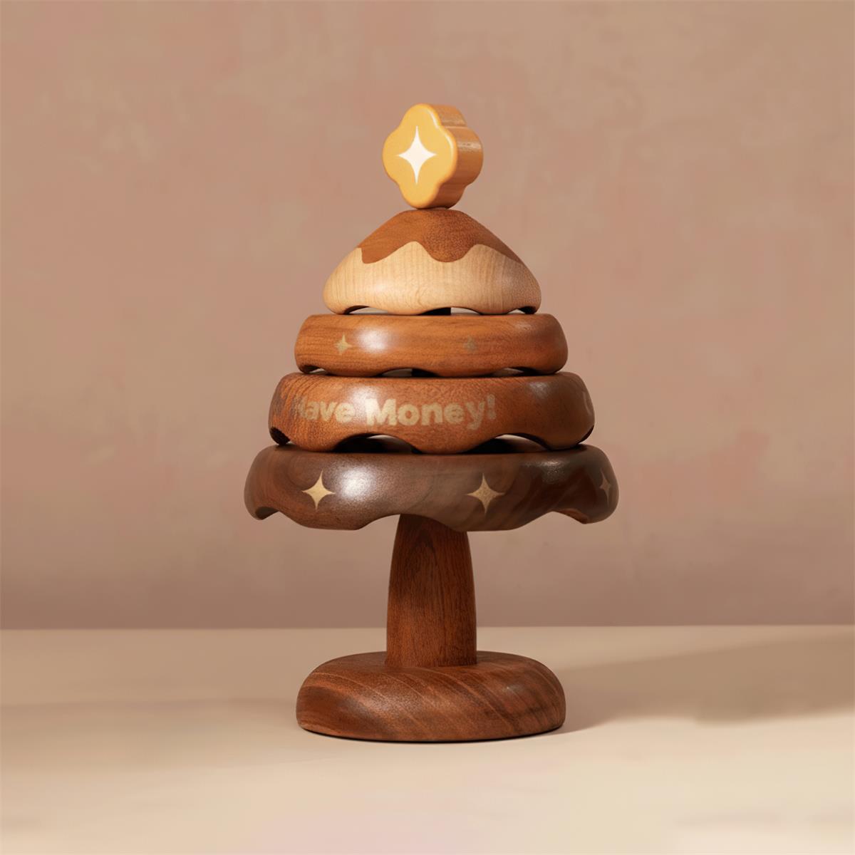 Fortune Playful Wood Tree Coasters