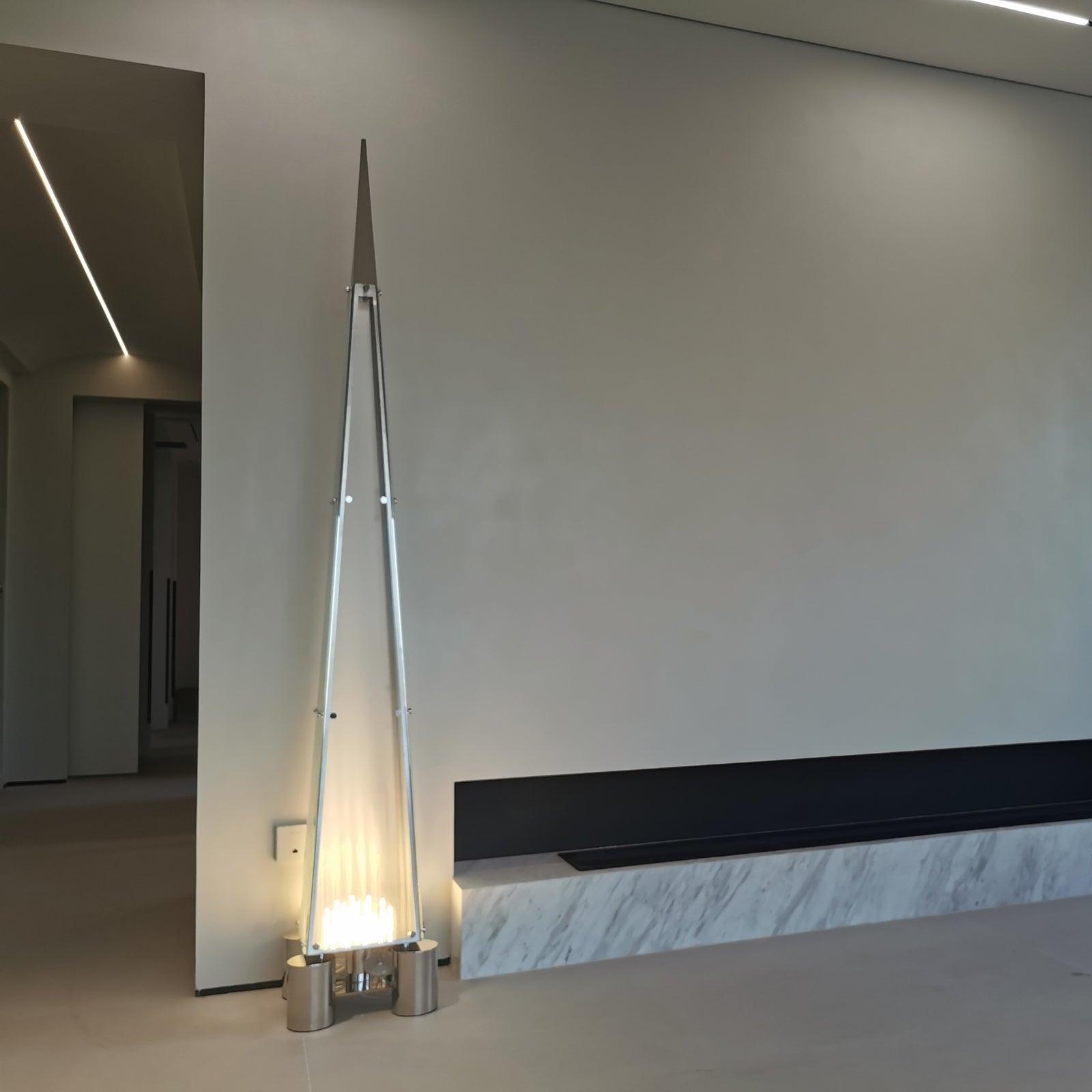 Riley Modern Glass Floor Lamp - Blowlighting