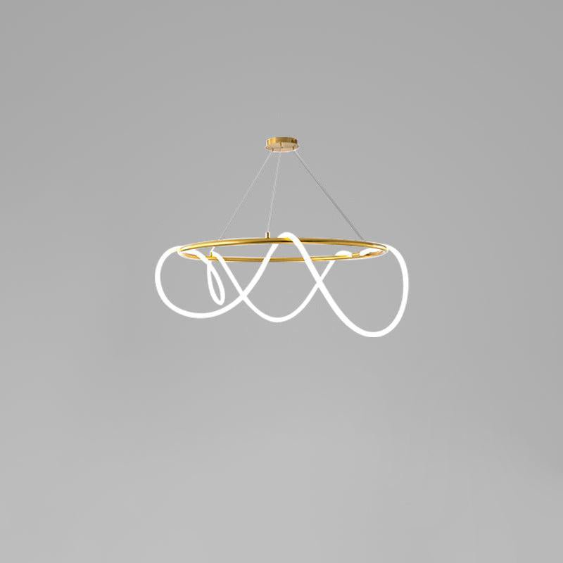 Flexible Linear Curve Chandelier - Blowlighting