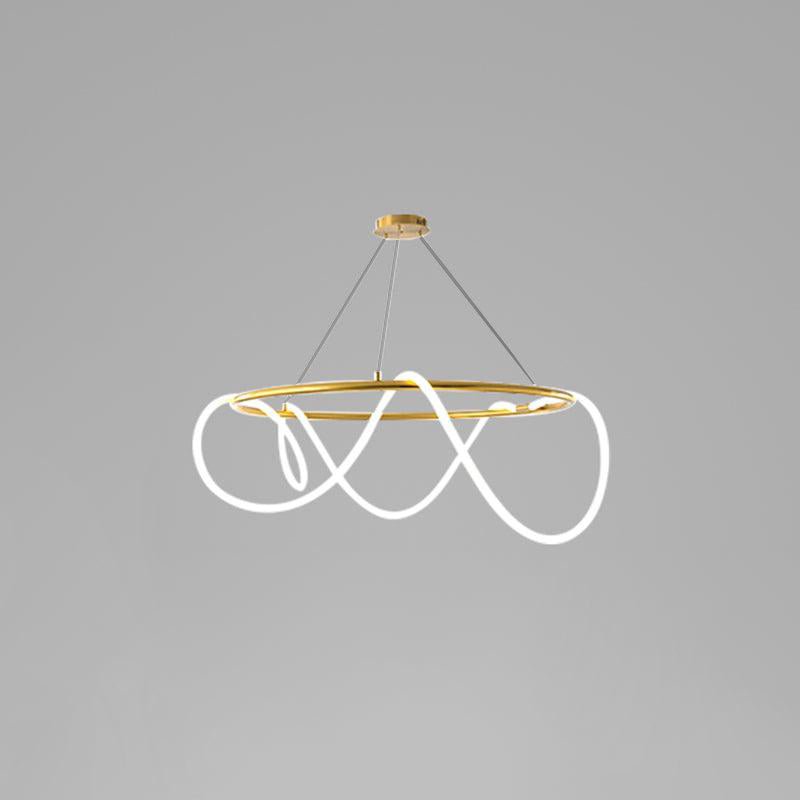 Flexible Linear Curve Chandelier - Blowlighting