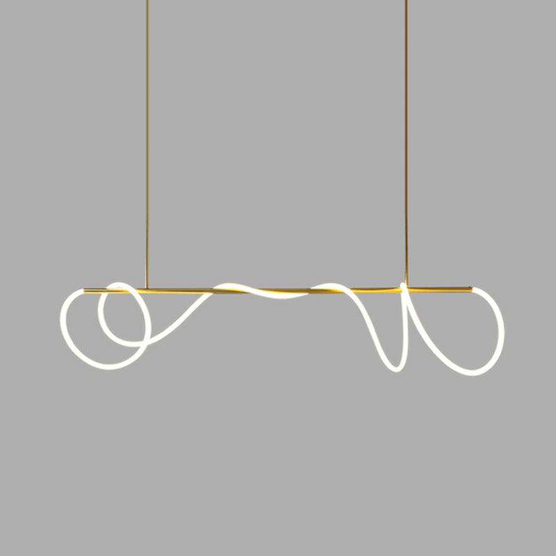 Flexible Linear Curve Chandelier - Blowlighting