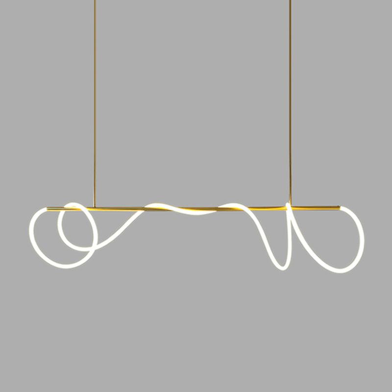 Flexible Linear Curve Chandelier - Blowlighting