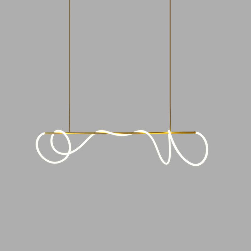 Flexible Linear Curve Chandelier - Blowlighting