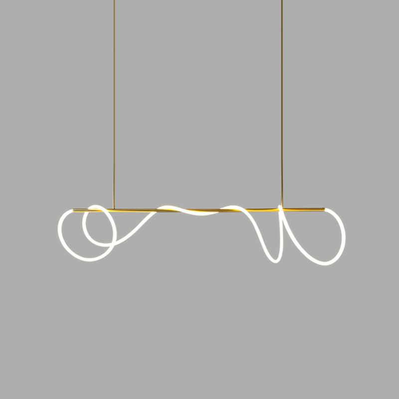 Flexible Linear Curve Chandelier - Blowlighting