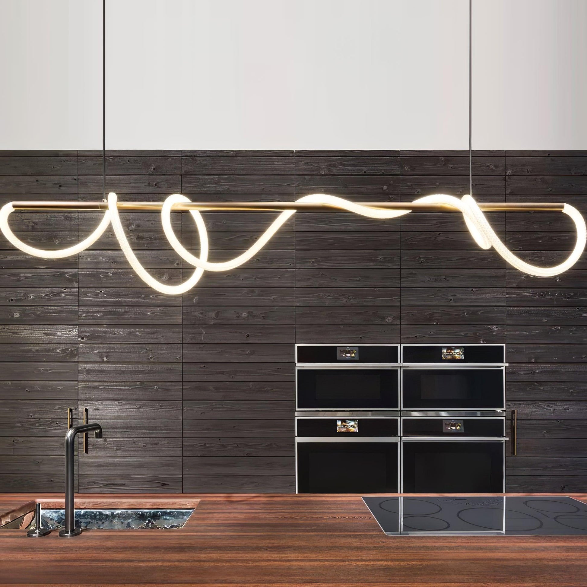 Flexible Linear Curve Chandelier - Blowlighting