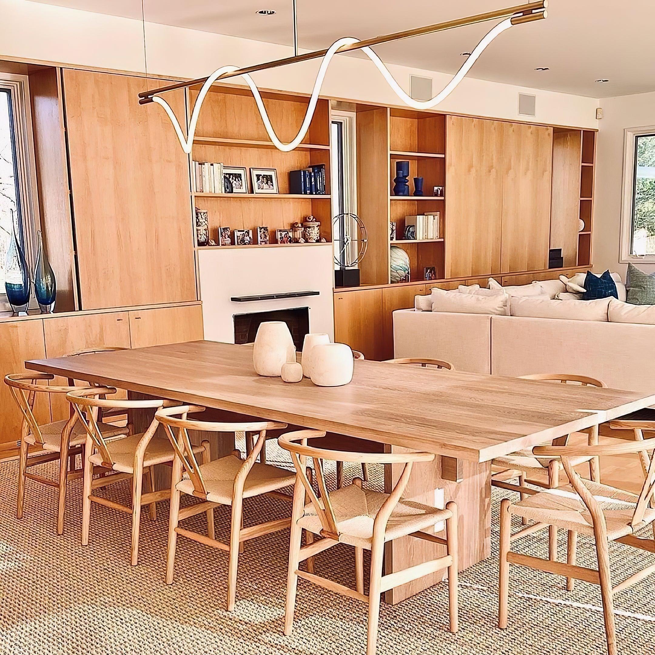 Flexible Linear Curve Chandelier - Blowlighting
