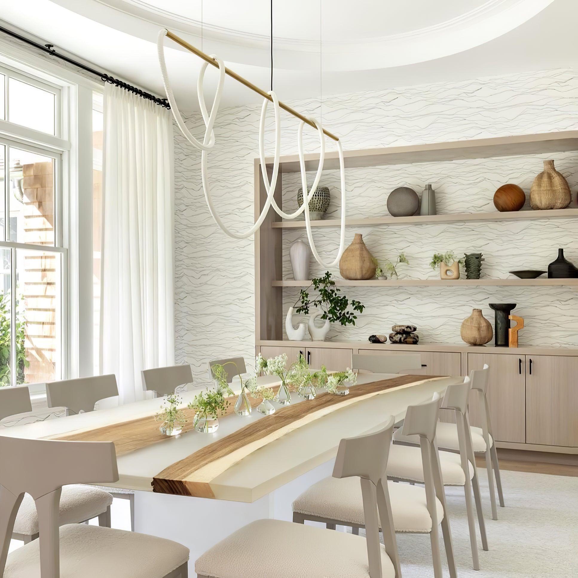 Flexible Linear Curve Chandelier - Blowlighting