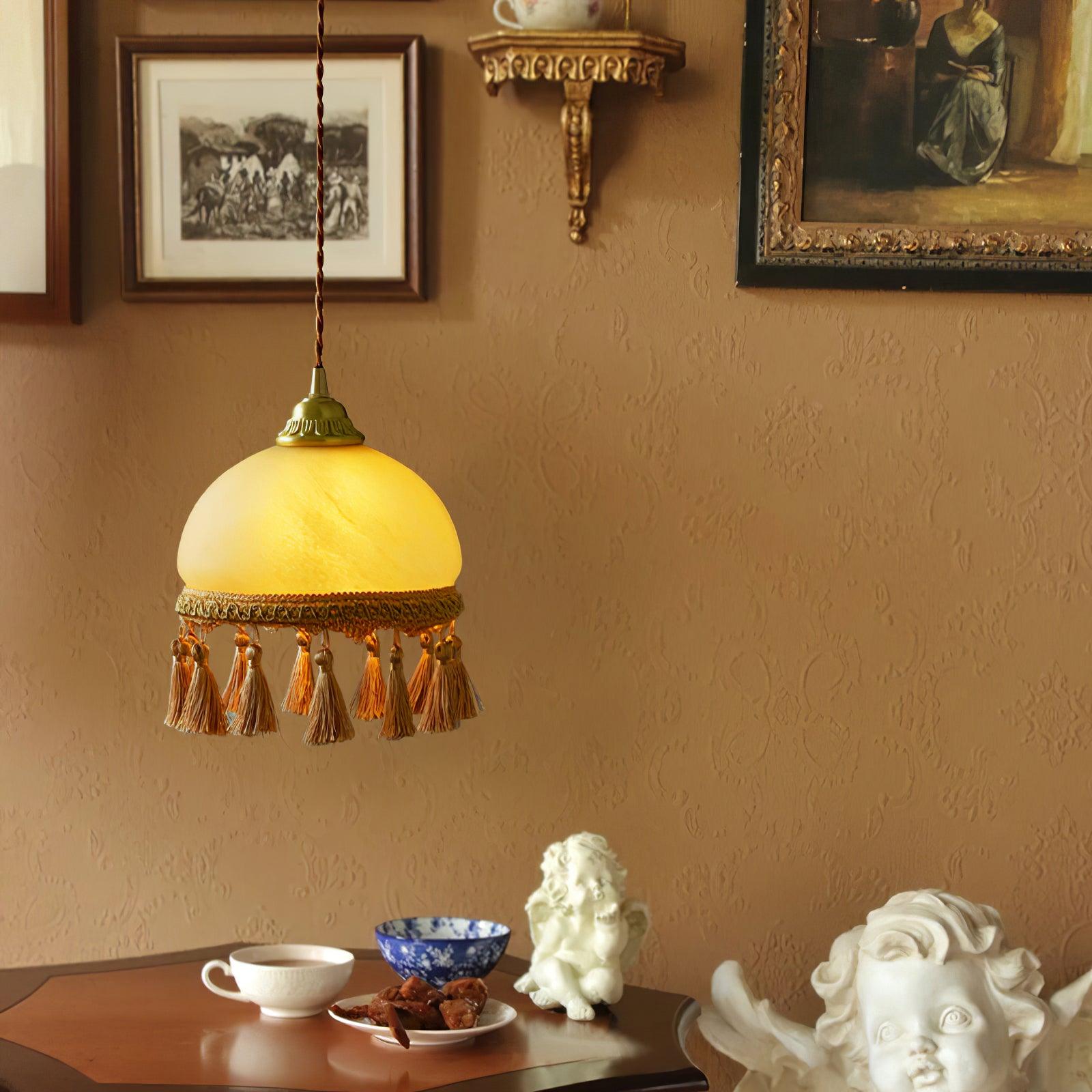 French Tassels Brass Pendant Light - Blowlighting