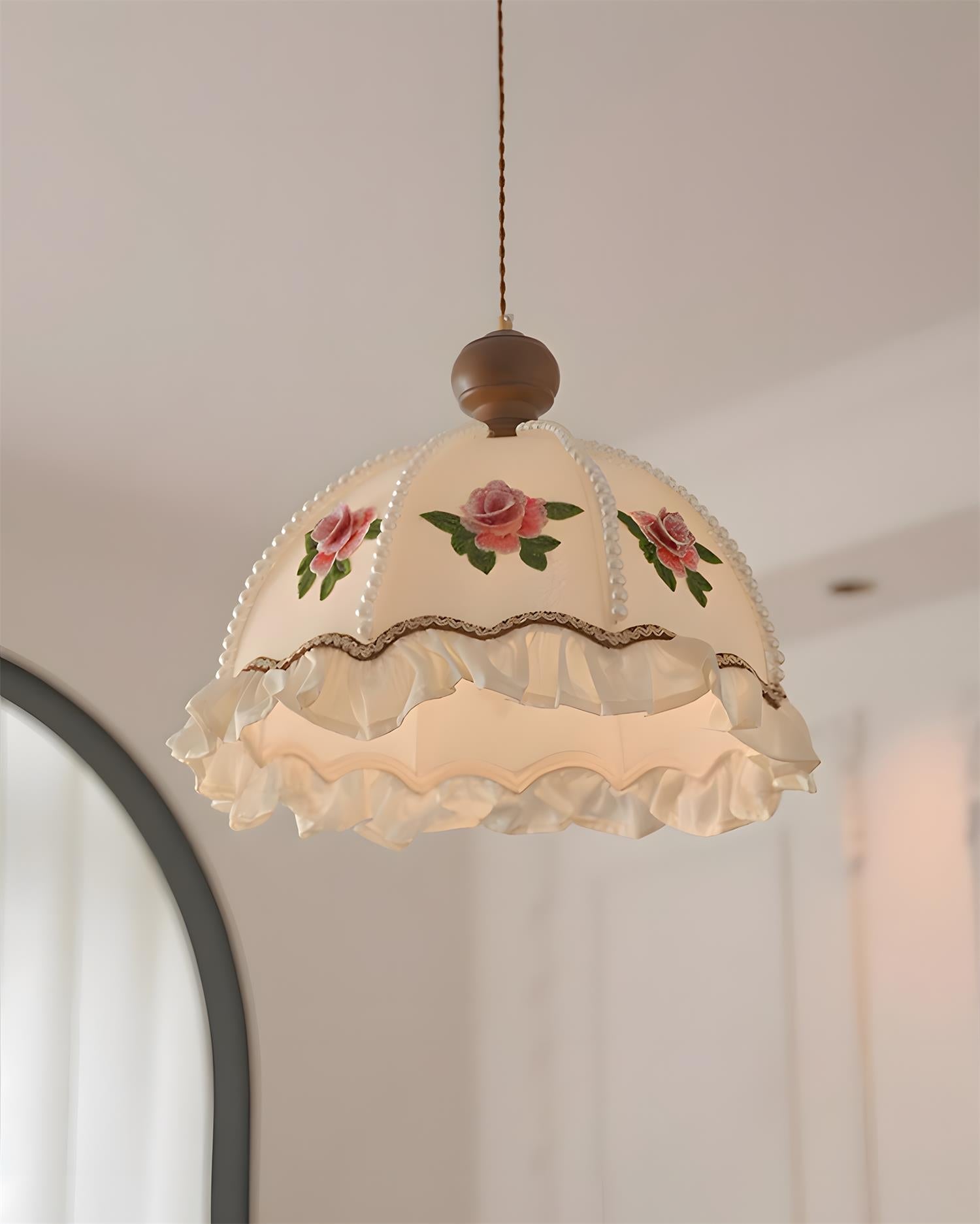 Frillia Vintage Fabric Pendant Light