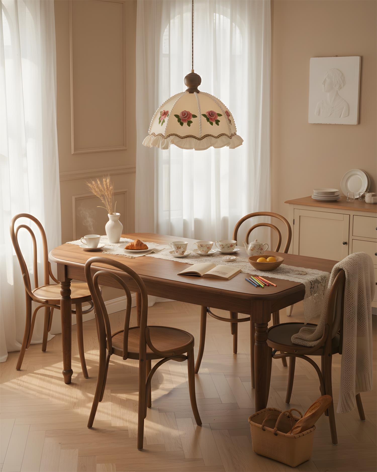 Frillia Vintage Fabric Pendant Light