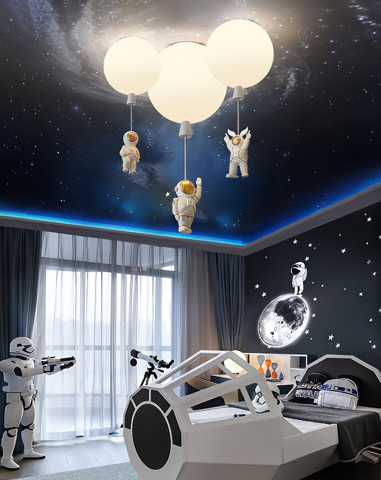 Frosted Balloon Ceiling Light - Blowlighting