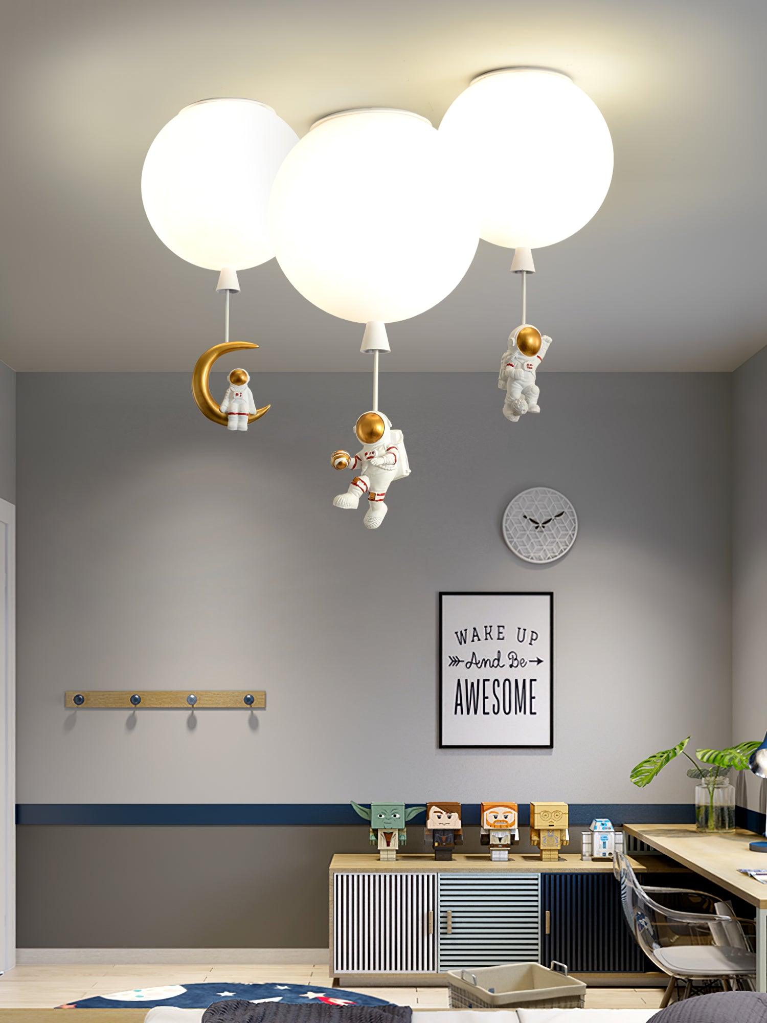Frosted Balloon Ceiling Light - Blowlighting