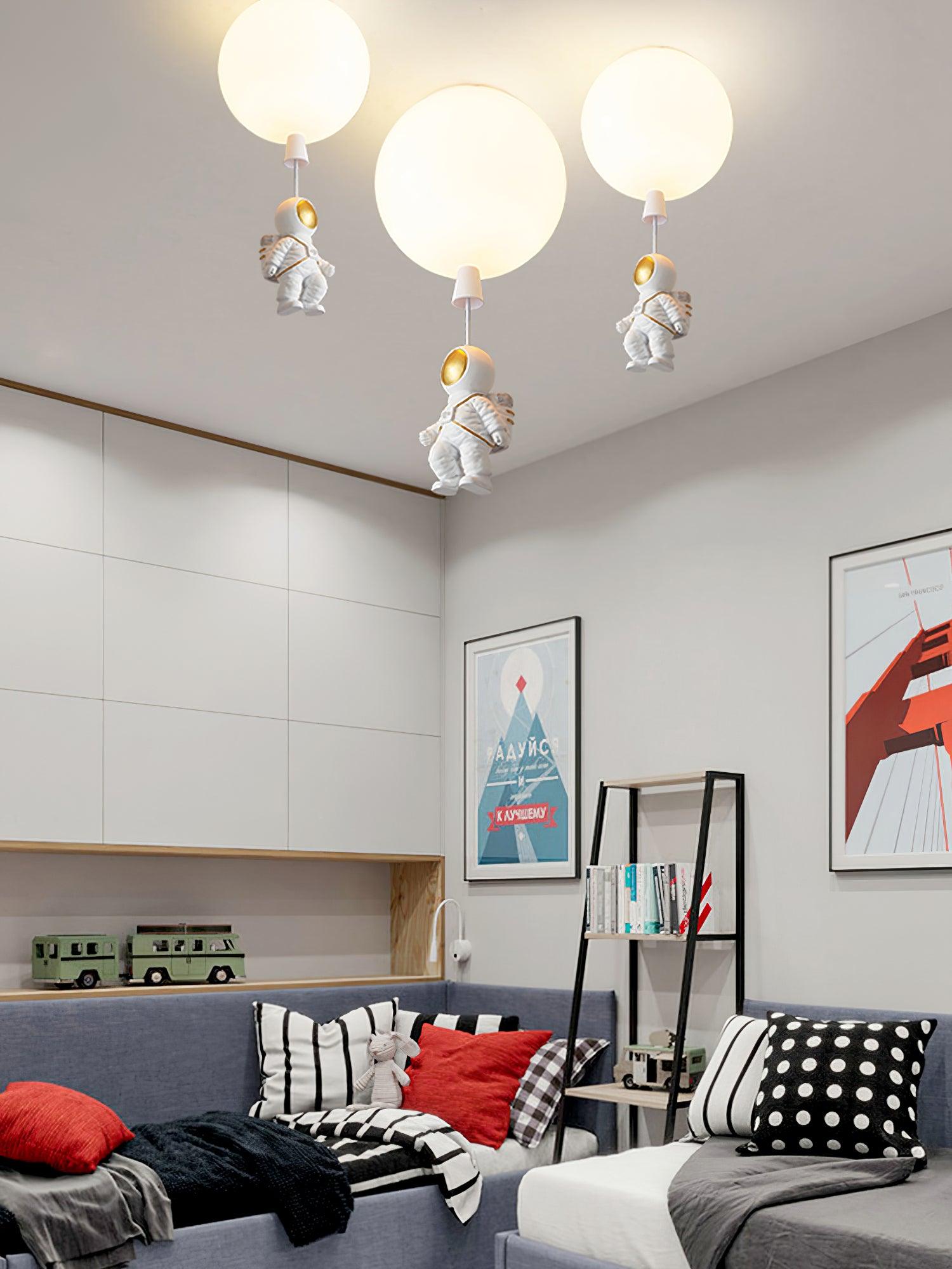 Frosted Balloon Ceiling Light - Blowlighting