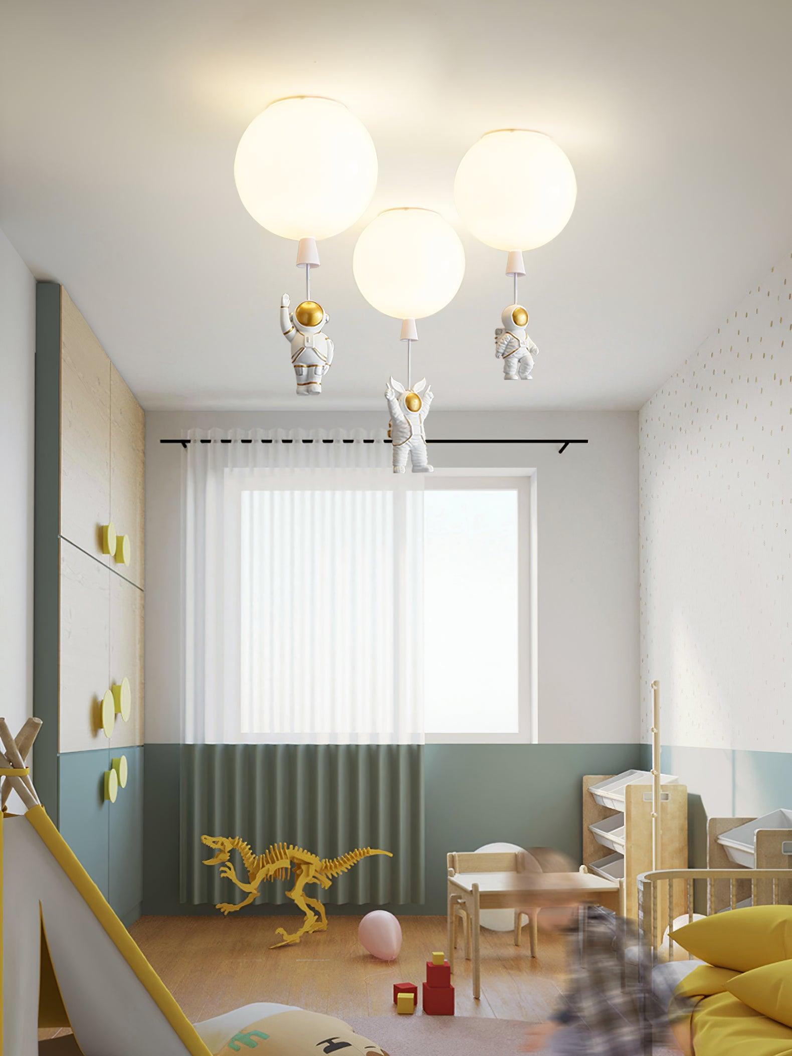 Frosted Balloon Ceiling Light - Blowlighting