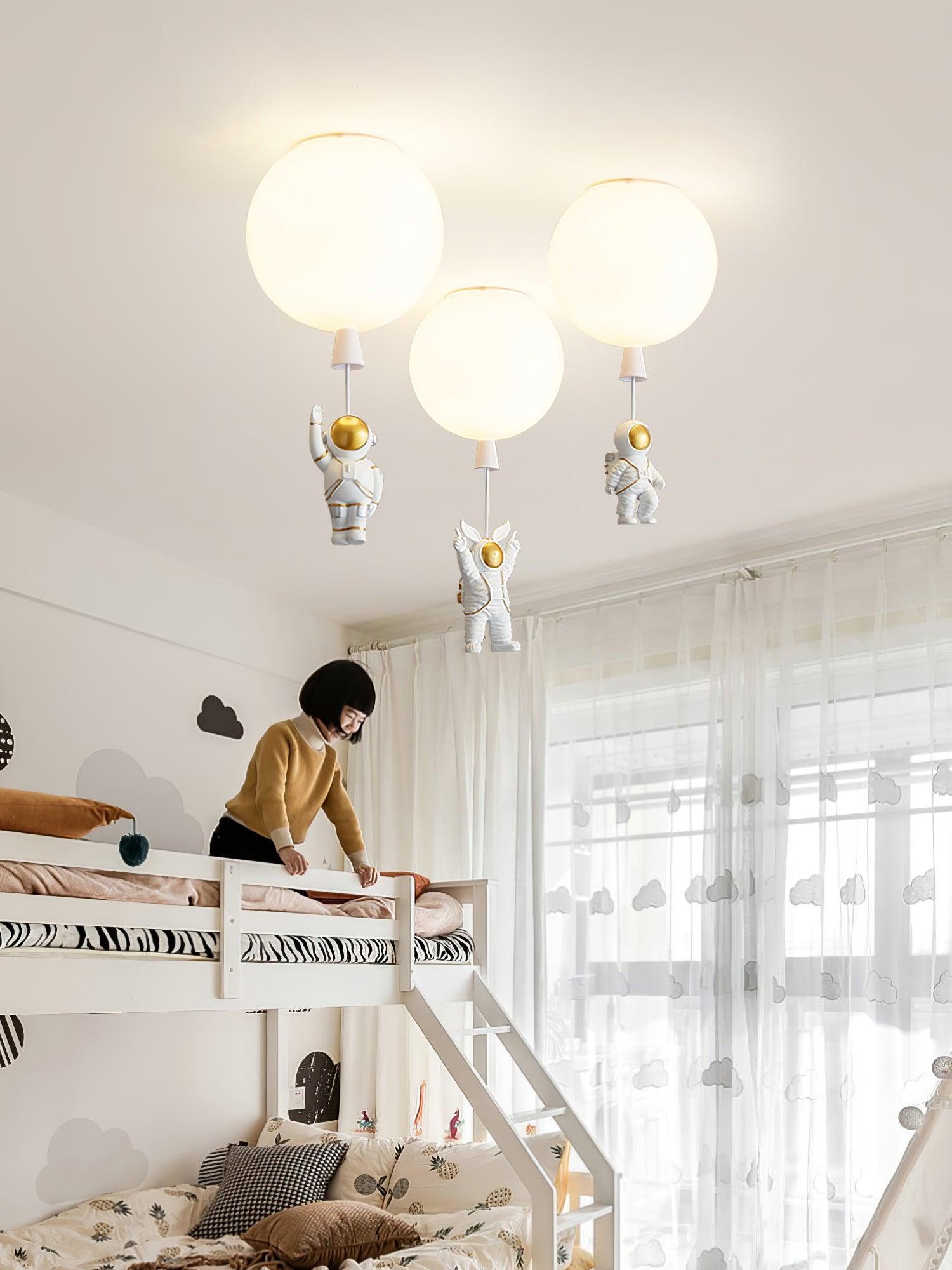 Frosted Balloon Ceiling Light - Blowlighting