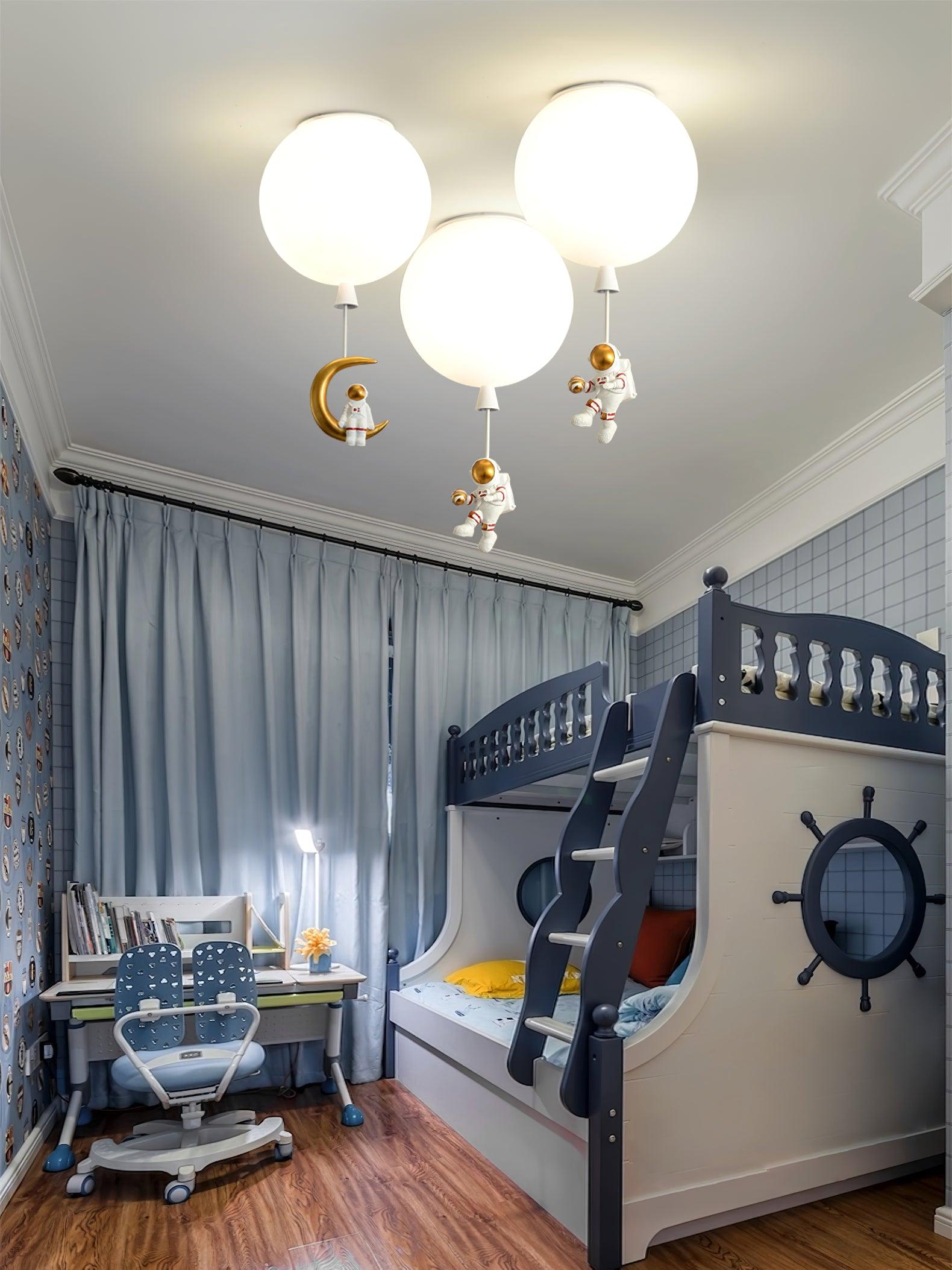 Frosted Balloon Ceiling Light - Blowlighting