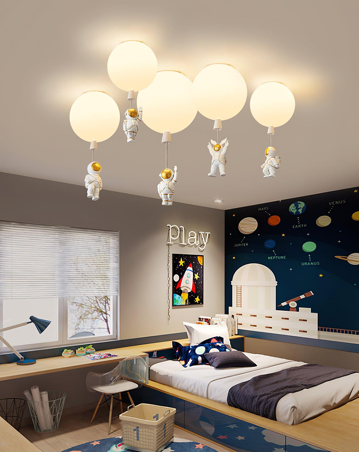 Frosted Balloon Ceiling Light - Blowlighting