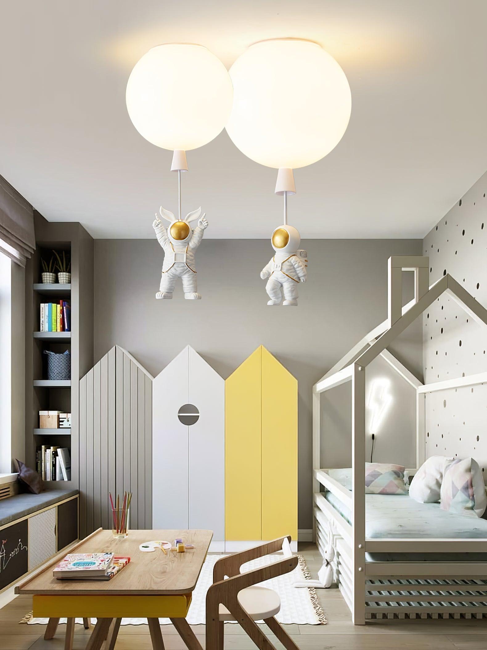 Frosted Balloon Ceiling Light - Blowlighting