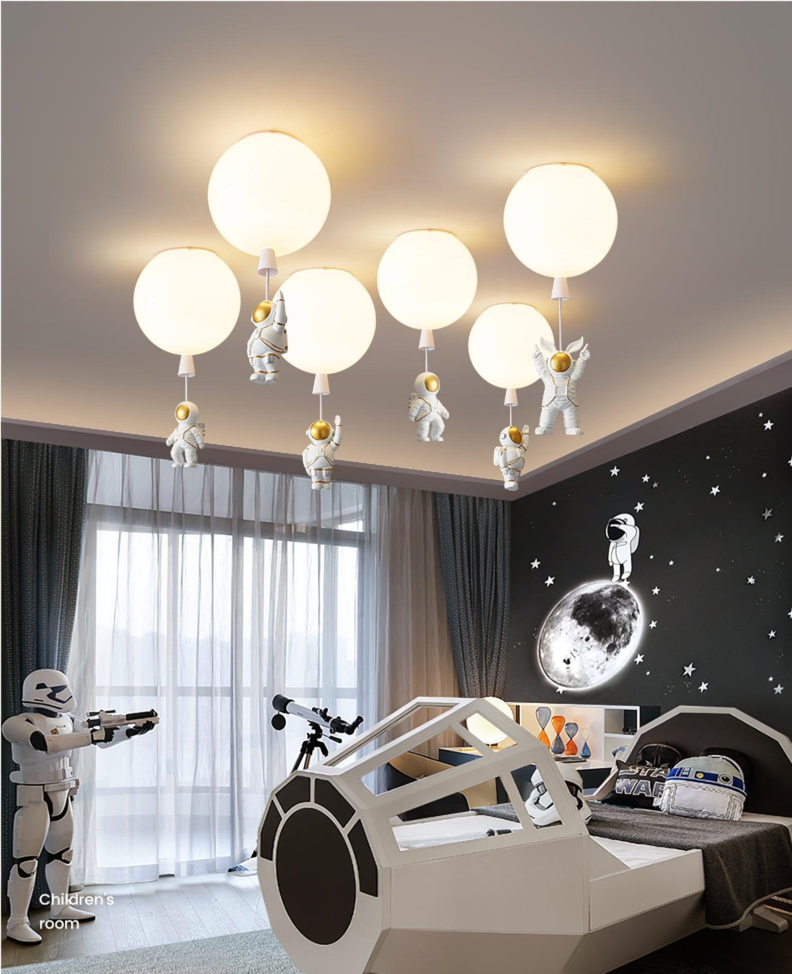 Frosted Balloon Ceiling Light - Blowlighting
