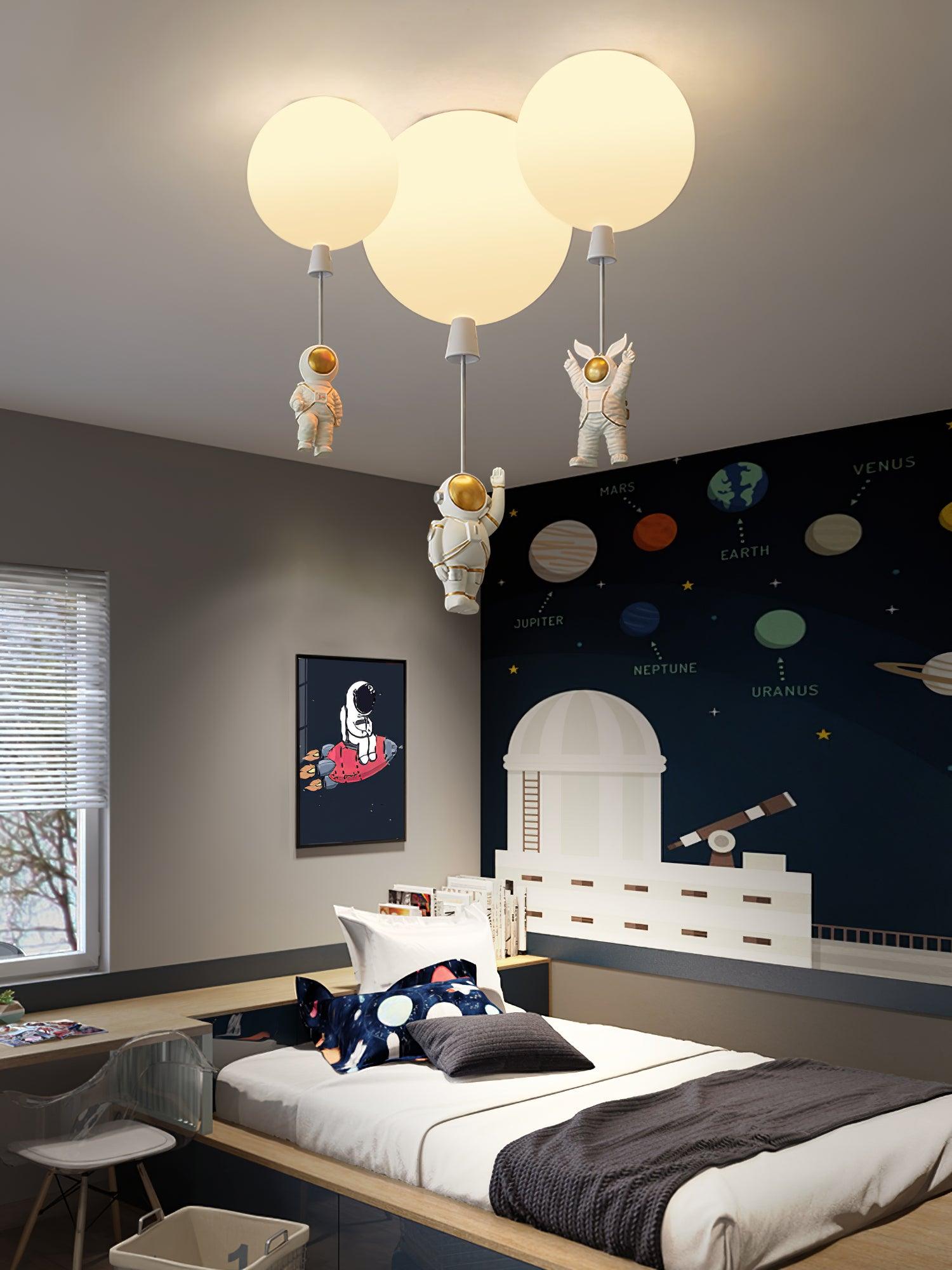 Frosted Balloon Ceiling Light - Blowlighting
