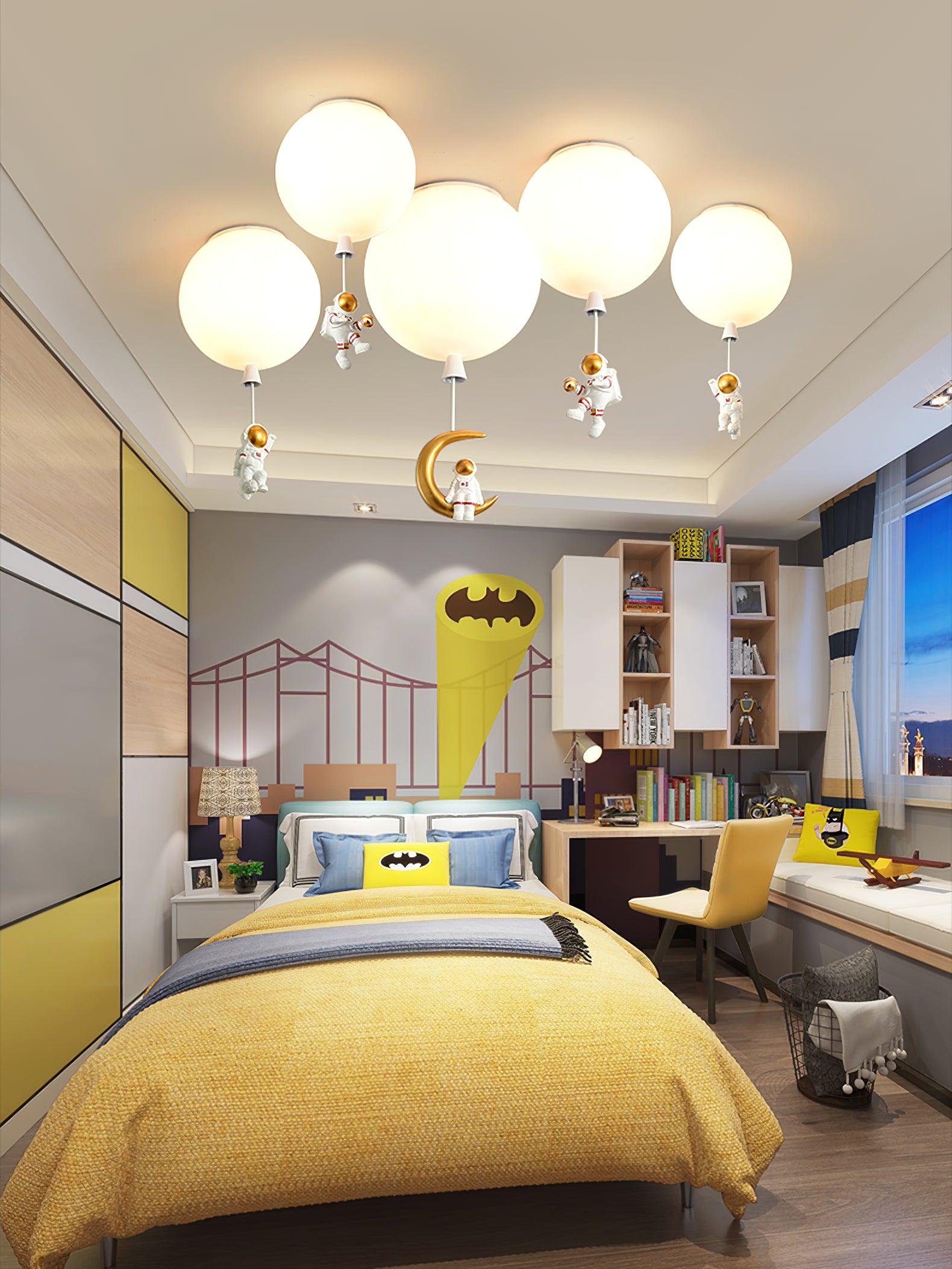 Frosted Balloon Ceiling Light - Blowlighting