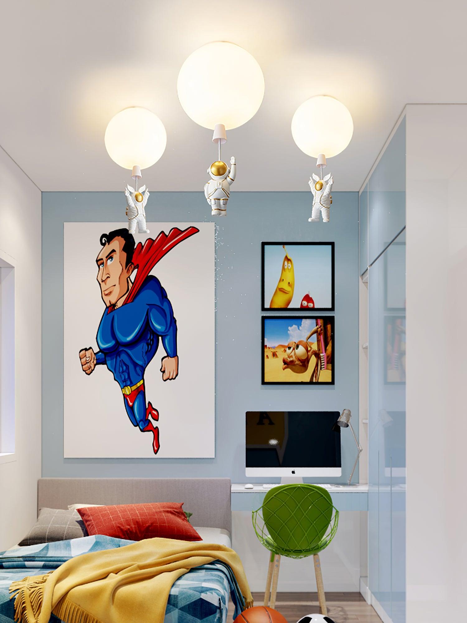 Frosted Balloon Ceiling Light - Blowlighting