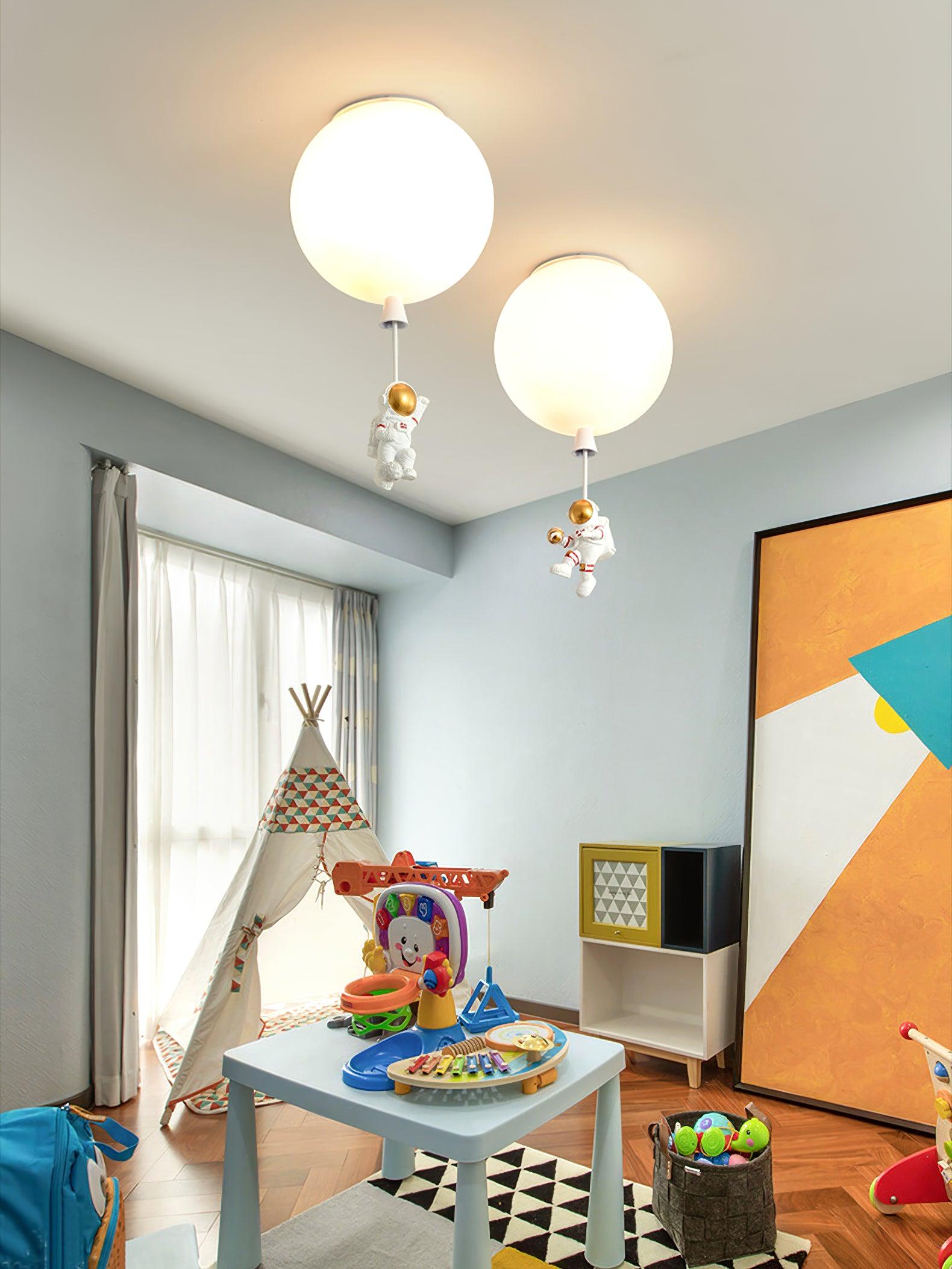 Frosted Balloon Ceiling Light - Blowlighting