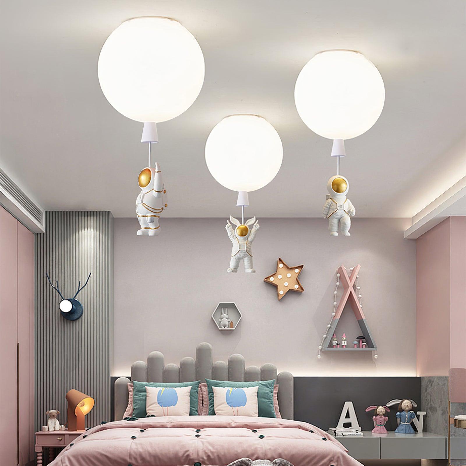 Frosted Balloon Ceiling Light - Blowlighting