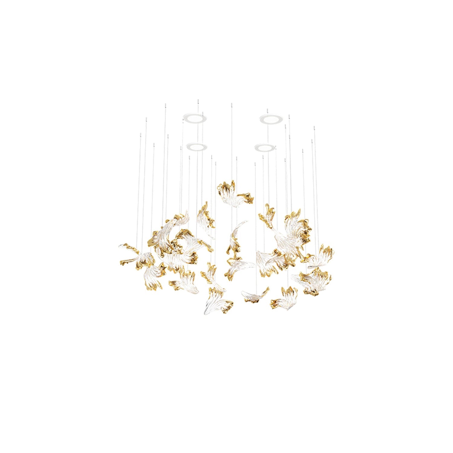 Citalora Crystal Cluster Pendant Light Chandelier - Blowlighting