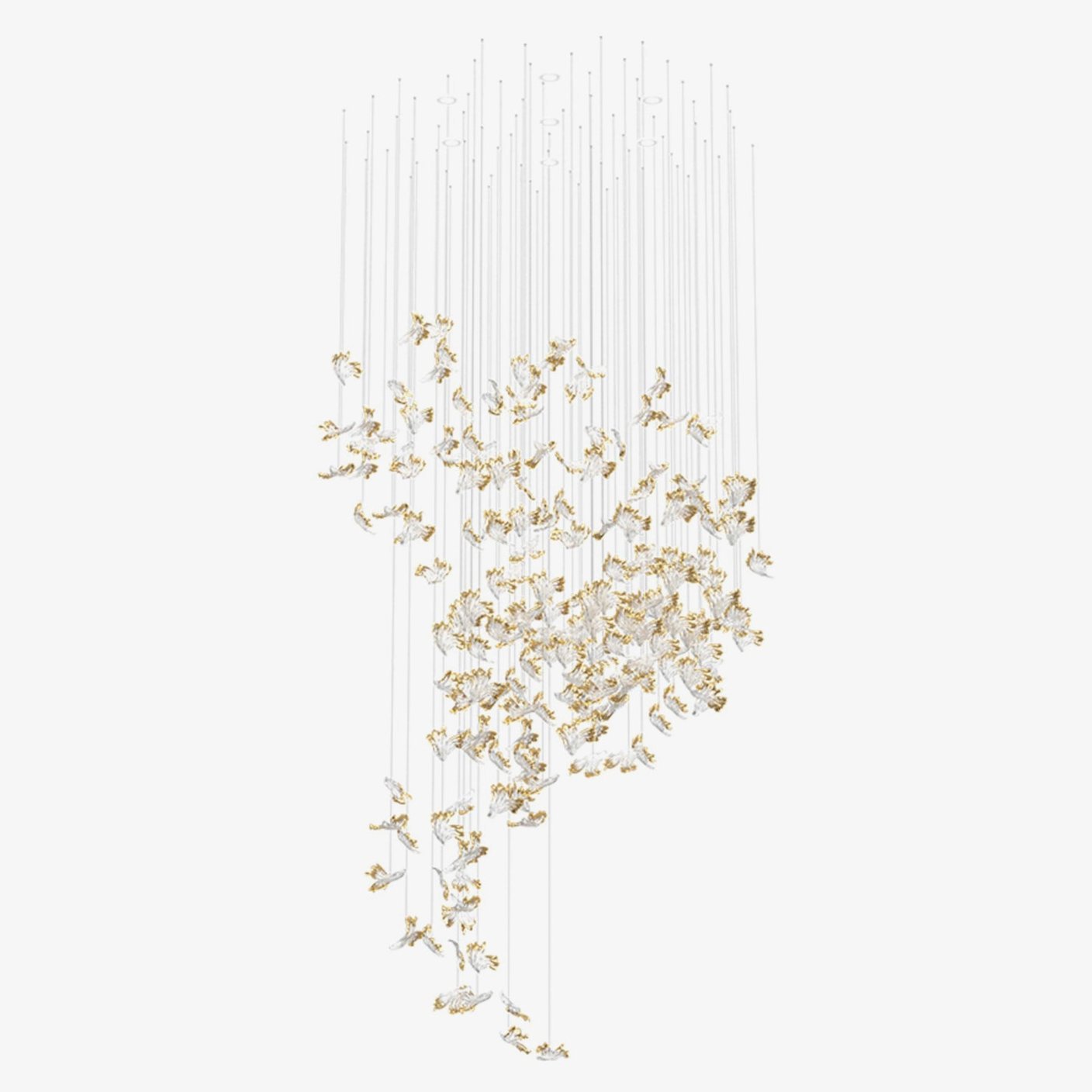 Citalora Crystal Cluster Pendant Light Chandelier - Blowlighting