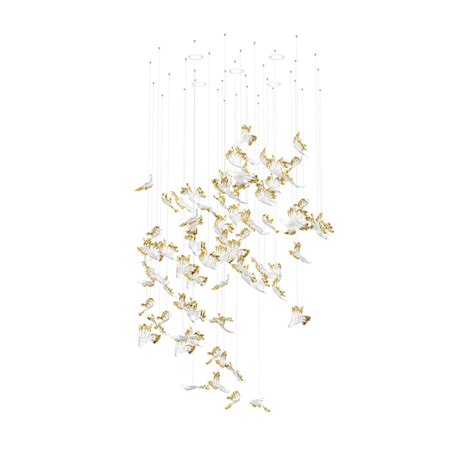 Citalora Crystal Cluster Pendant Light Chandelier - Blowlighting