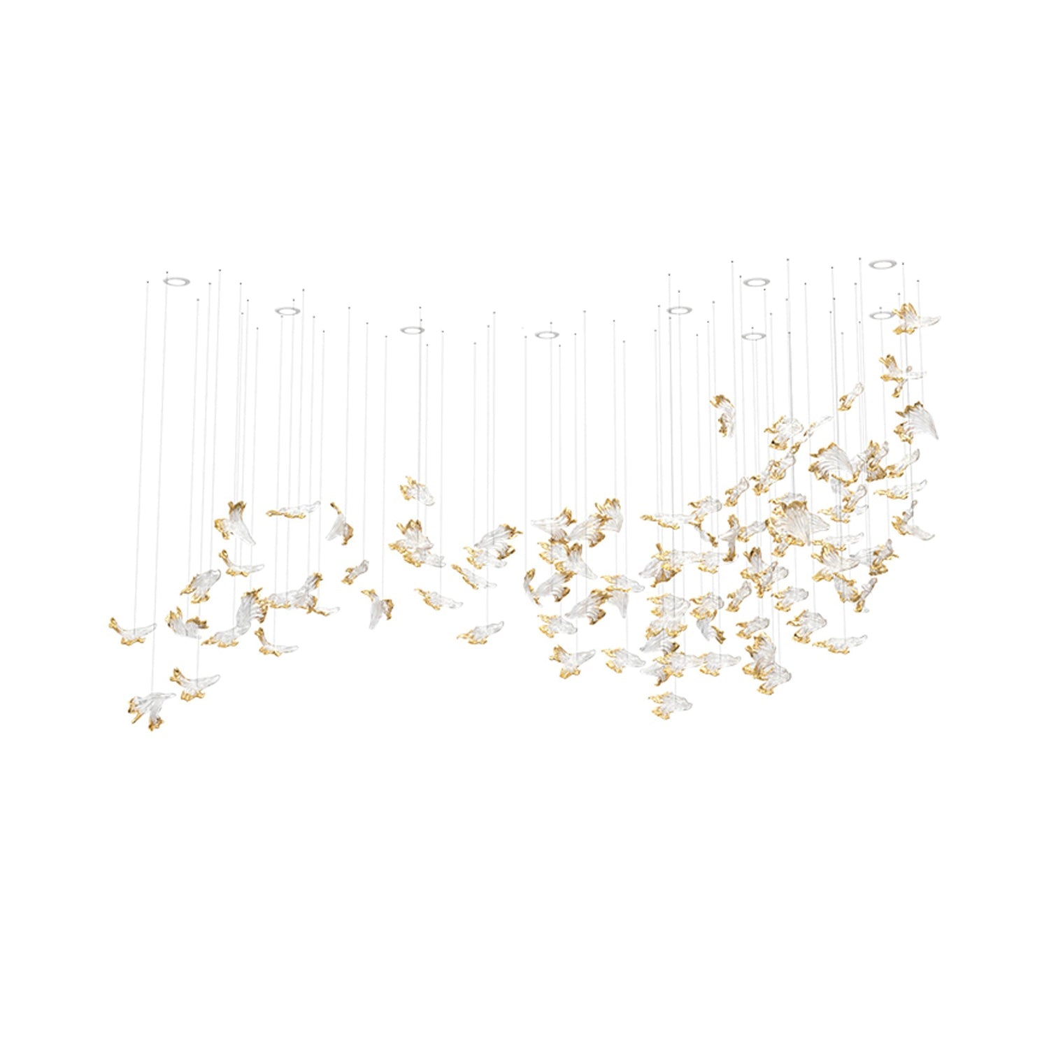 Citalora Crystal Cluster Pendant Light Chandelier - Blowlighting