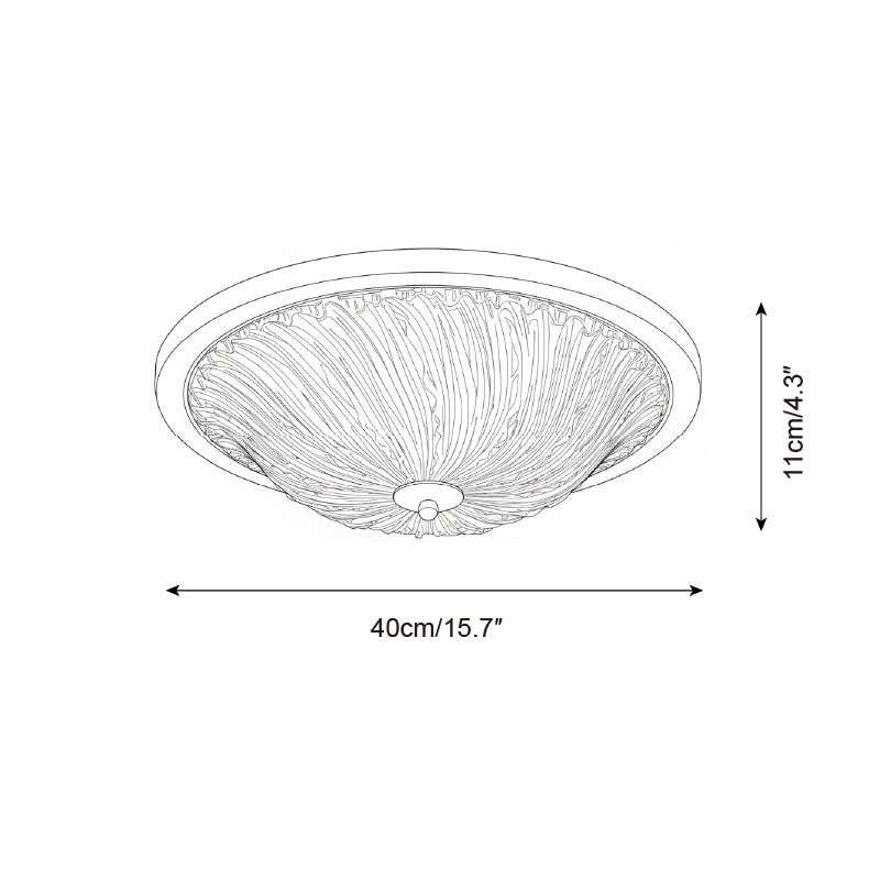 Vortex Frostwave Ripple Ceiling Lamp