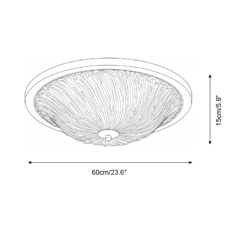 Vortex Frostwave Ripple Ceiling Lamp