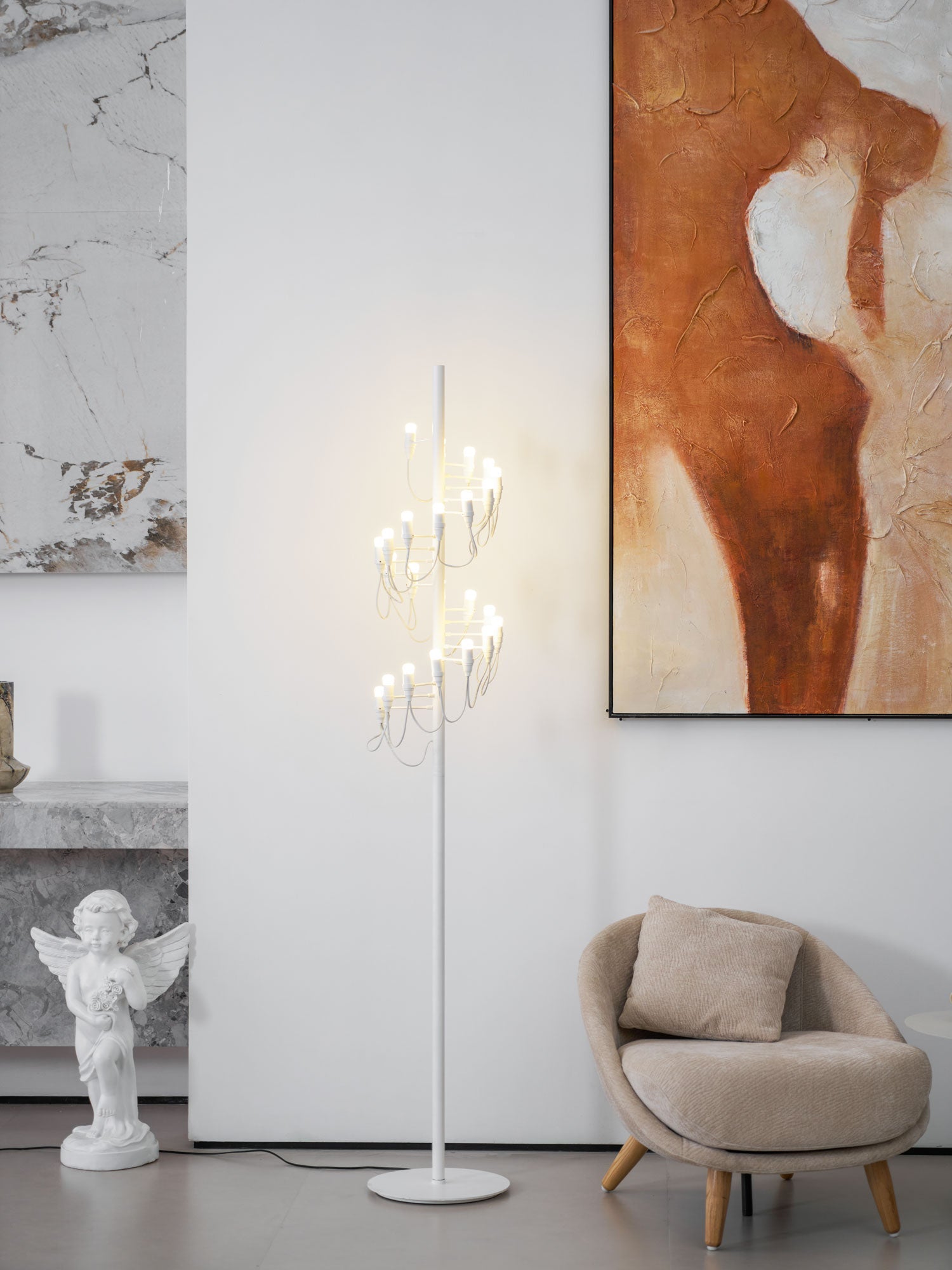 Olliryra Sculptural Steel Floor Lamp - Blowlighting