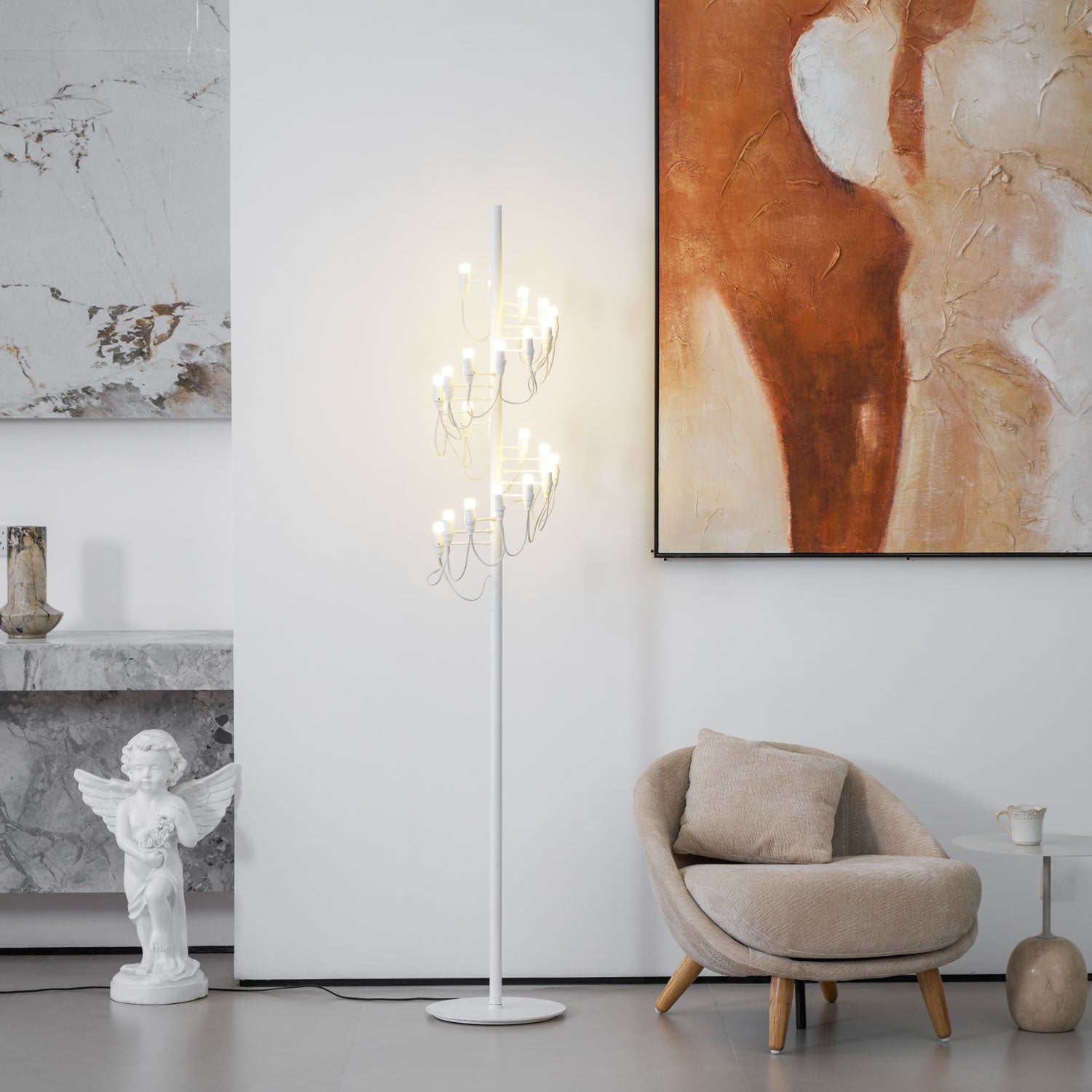 Olliryra Sculptural Steel Floor Lamp - Blowlighting
