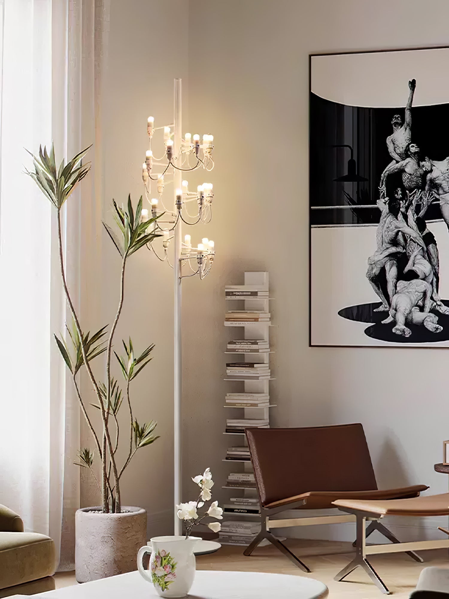 Olliryra Sculptural Steel Floor Lamp - Blowlighting