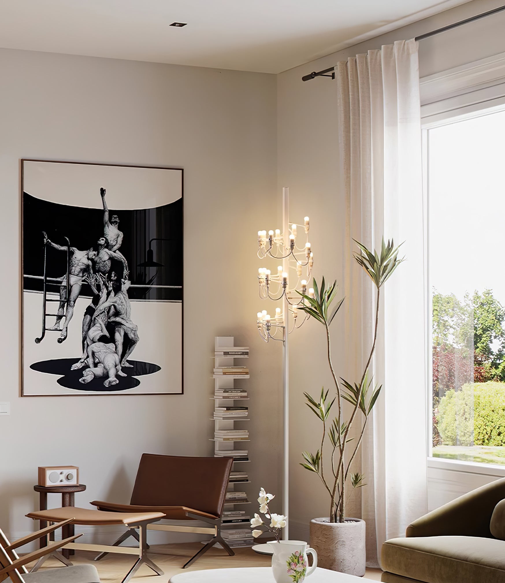 Olliryra Sculptural Steel Floor Lamp - Blowlighting