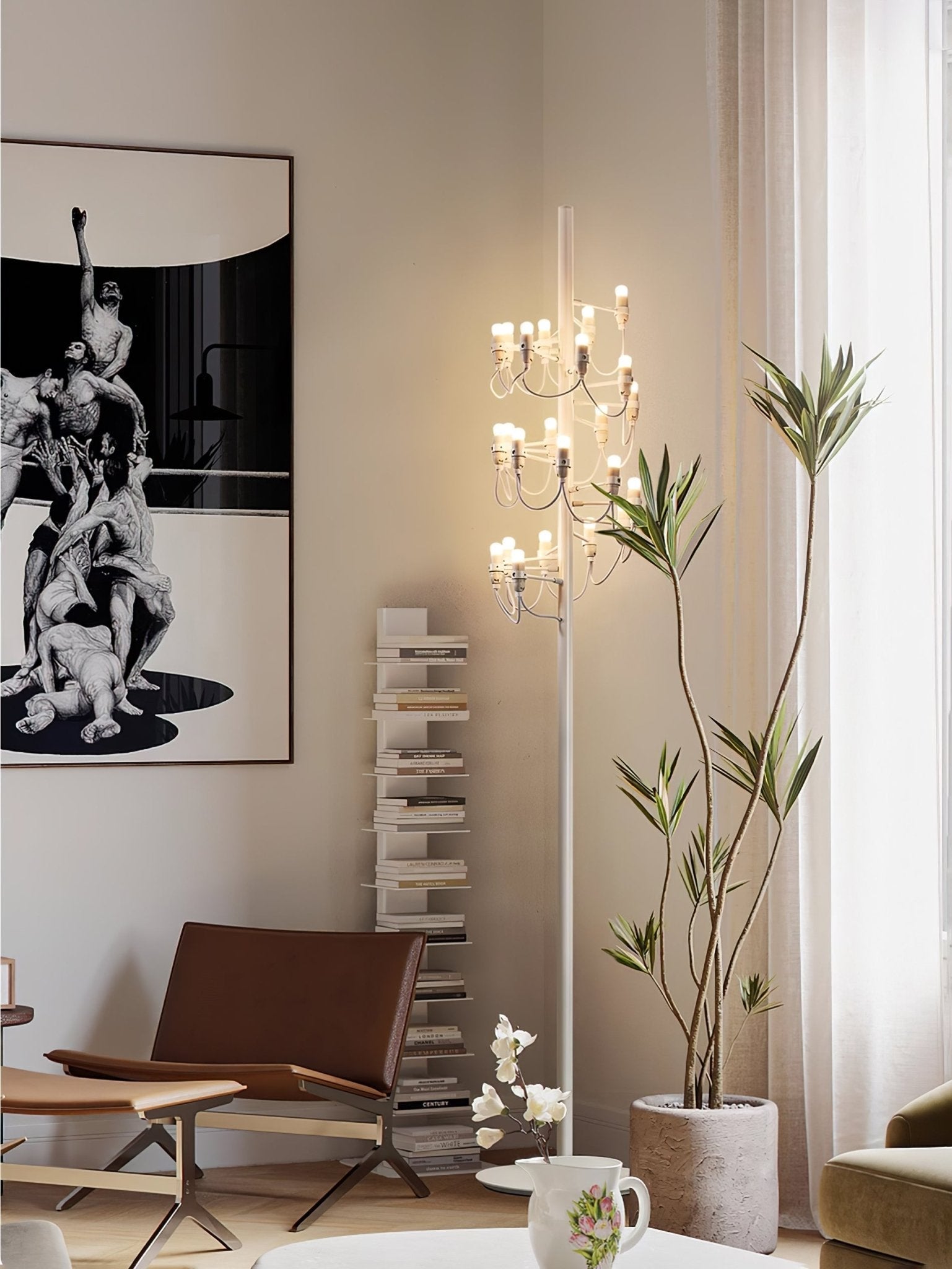 Olliryra Sculptural Steel Floor Lamp - Blowlighting