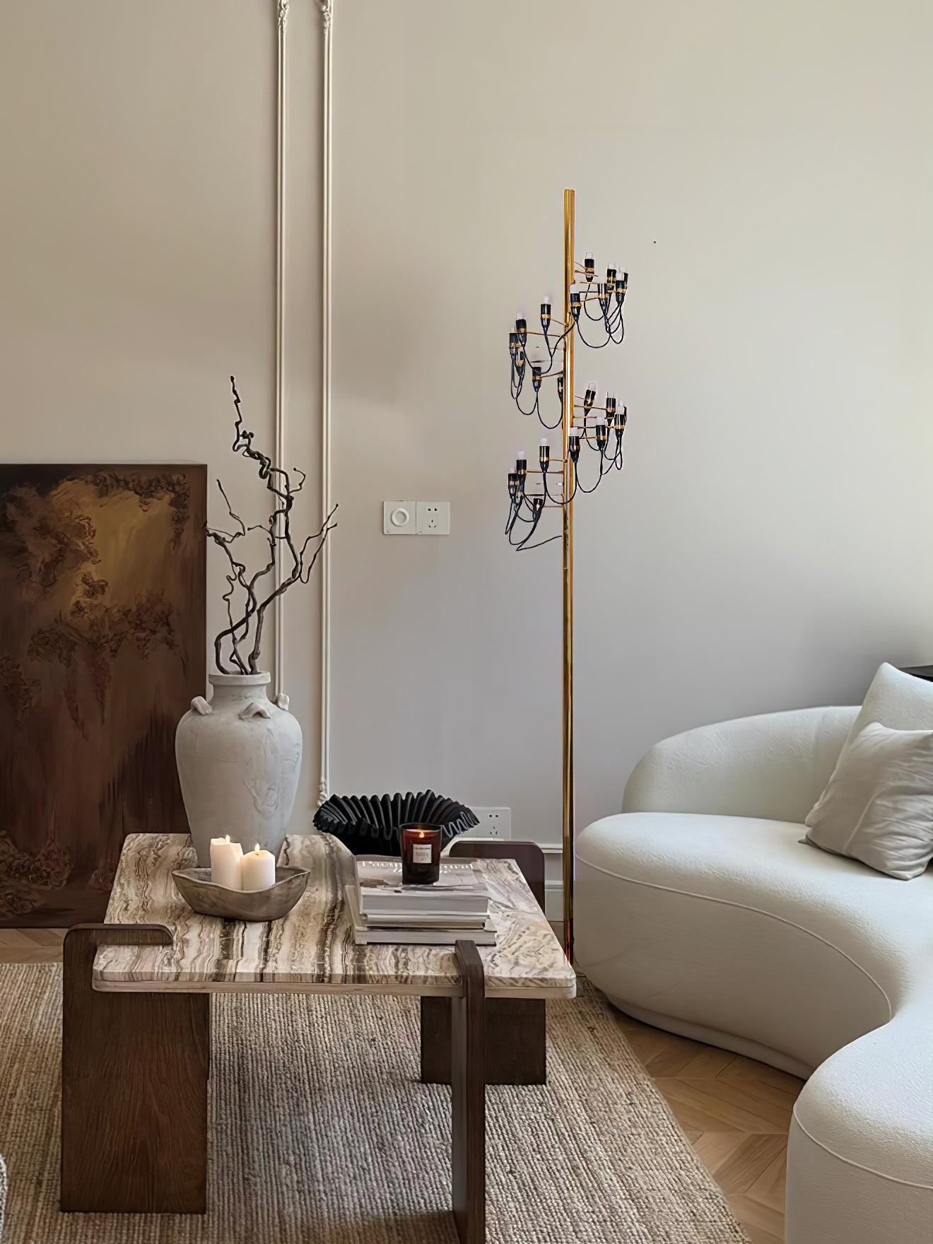 Olliryra Sculptural Steel Floor Lamp - Blowlighting