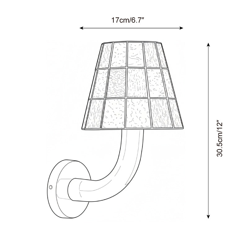 Fun Bohemian Glass Guy Wall Light