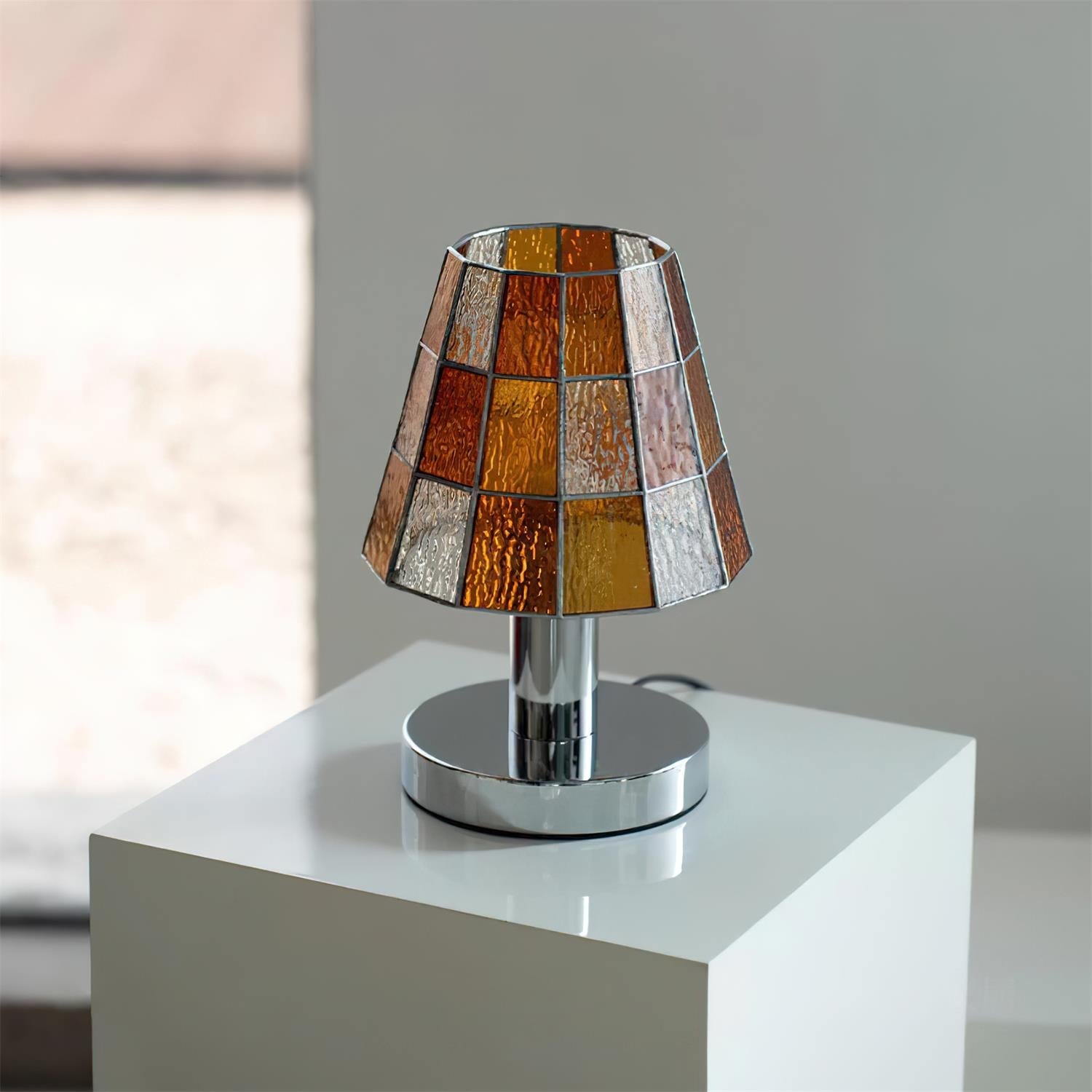 Fun Bohemian Glass Guy Table Light